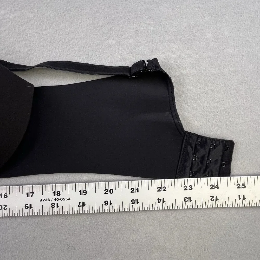Maidenform T-Shirt Bra Size 34B Black One Fab Fit Underwire Adjustable Comfort